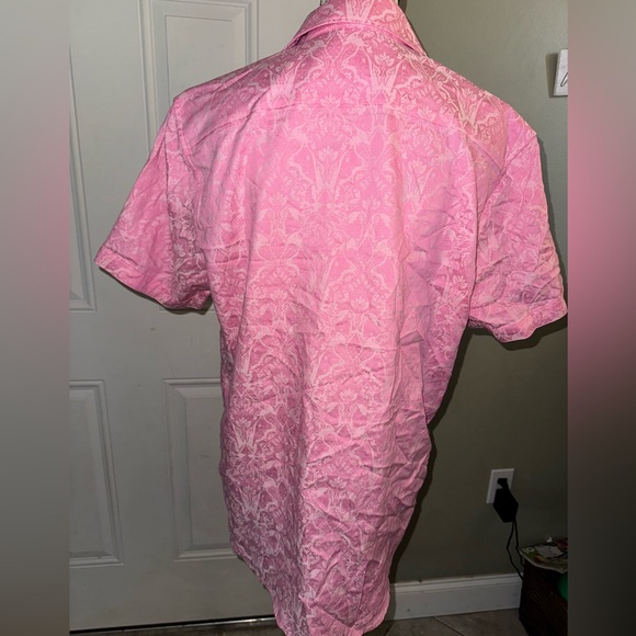 Robert Graham NWT Highland Men’s Short Sleeve Cotton Button Down Dress Shirt MED - Picture 5 of 11